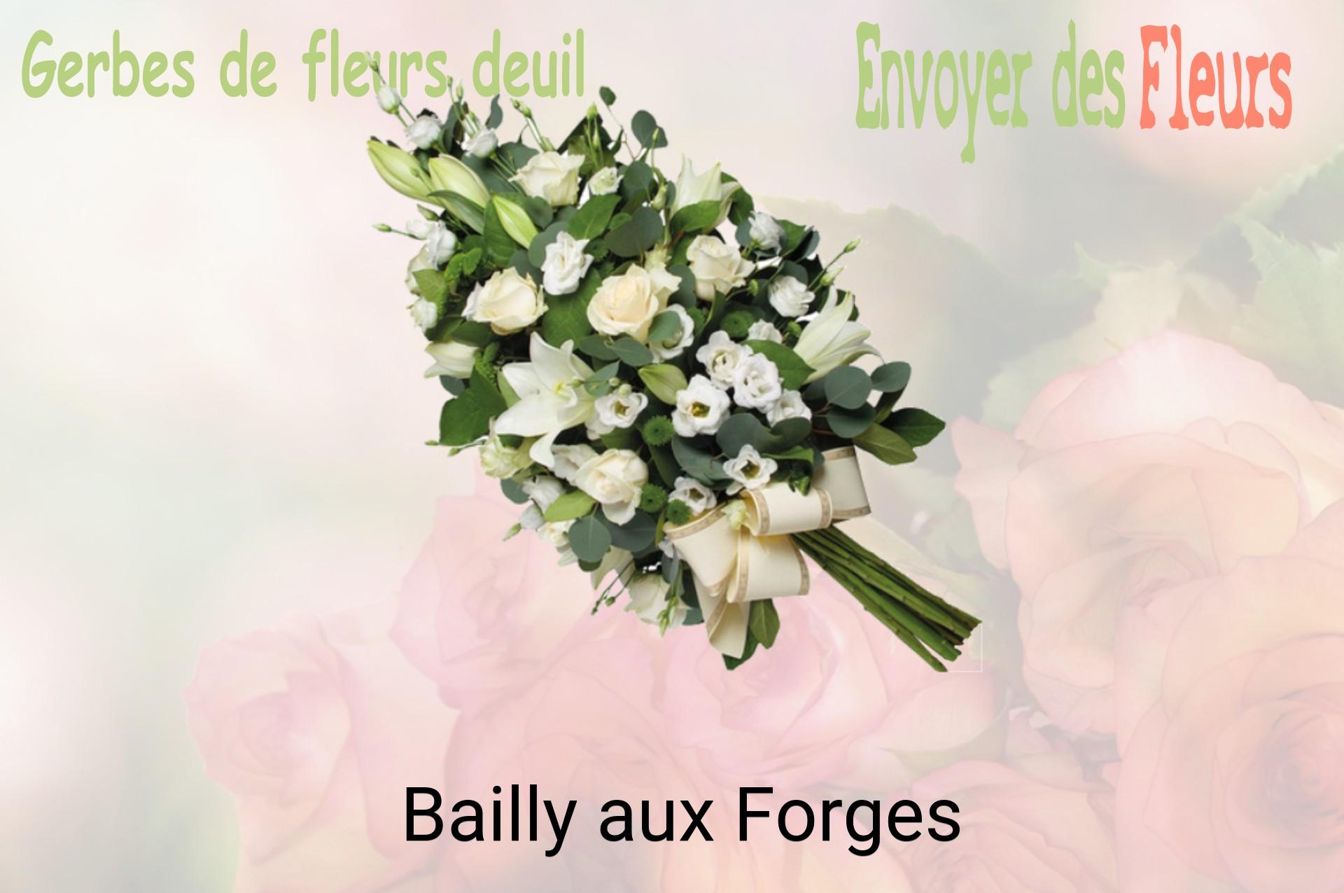 Gerbe de fleurs de deuil livrée à Bailly-aux-Forges